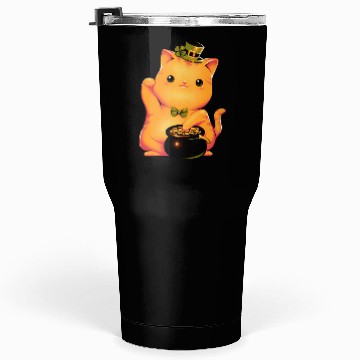 Discover cat Irish Lucky Cat Tumblers 30 Oz