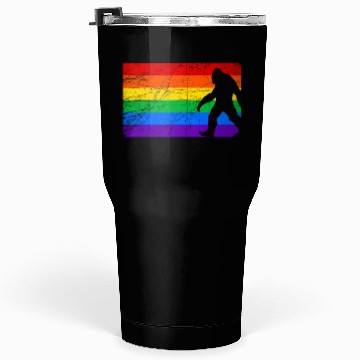 Discover LGBT Bigfoot Rainbow Flag Tumblers 30 Oz