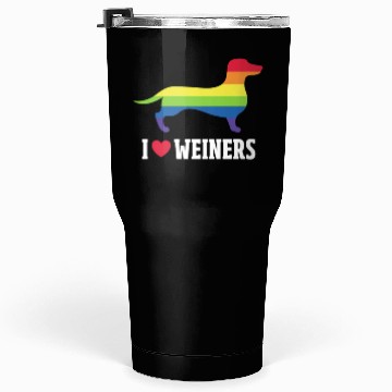 Discover I Love Weiners LGBT Rainbow Flag Tumblers 30 Oz