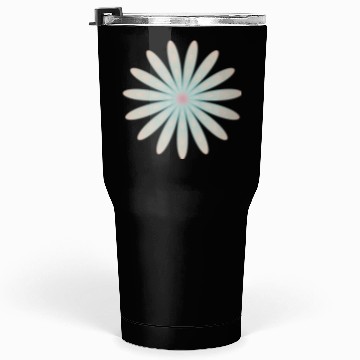 Discover Blue and Coral Flower Tumblers 30 Oz