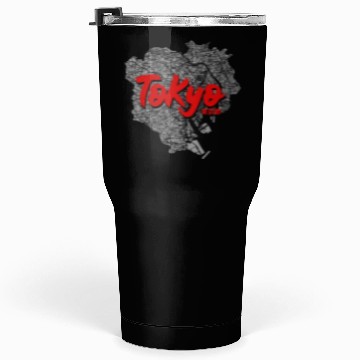 Discover Tokyo, Japan City Map Tumblers 30 Oz