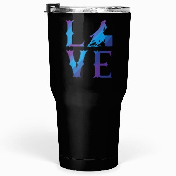 Discover Rodeo Barrel Racing Love Distressed Blue Tumblers 30 Oz
