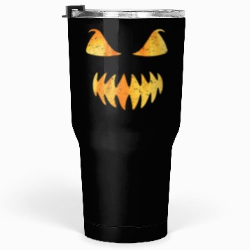 Discover Retro Jack O Lantern Scary Carved Pumpkin Face Tumblers 30 Oz