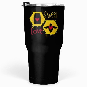 Discover Sweet love yellow honey bee Tumblers 30 Oz