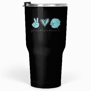 Discover Peace Love Beach Lover Summers Tumblers 30 Oz