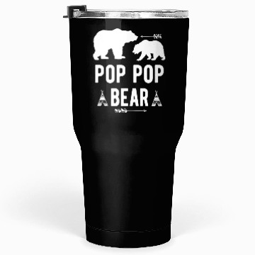 Discover Pop Pop Bear Arrow Grandpa Bear Grandparents Tumblers 30 Oz