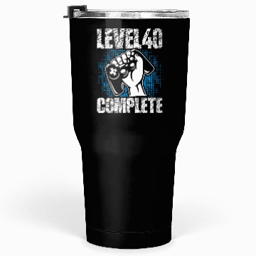 Discover Level 40 Complete Birthday Present 40 Years Old Tumblers 30 Oz
