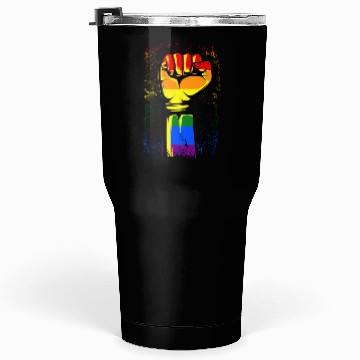 Discover Gay Pride Fist Rainbow Pride Month Tumblers 30 Oz
