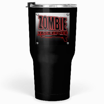 Discover Zombie Task Force Worn Metal Sign Undead shooter Tumblers 30 Oz