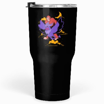Discover Bigfoot Riding Mothman Funny Cryptozoology Tumblers 30 Oz