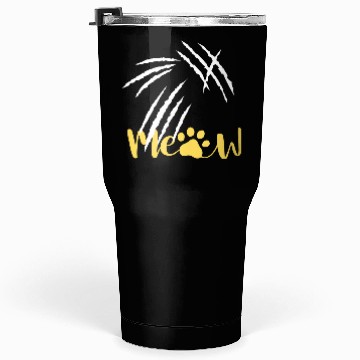 Discover meow cat scratch Tumblers 30 Oz