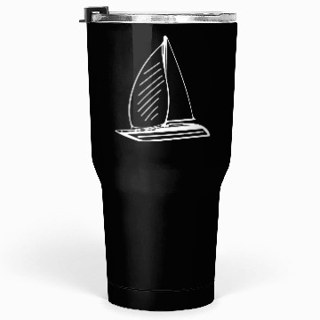 Discover Sporty Sailing Boat With Sails Tumblers 30 Oz