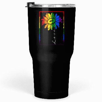 Discover Sunflower Love Rainbow Tolerance LGBT Tumblers 30 Oz