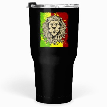 Discover Reggae Jamaican Lion Rasta African Tumblers 30 Oz