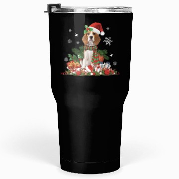 Discover Christmas Beagle Dog Cute Tumblers 30 Oz