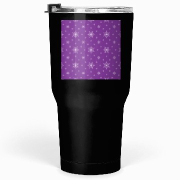 Discover Modern Snowflakes Pattern Purple Tumblers 30 Oz