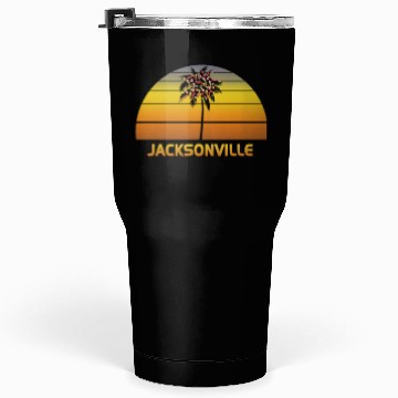 Discover Jacksonville Florida Palm Tree Christmas Lights Tumblers 30 Oz