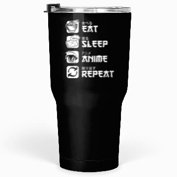 Discover Eat Sleep Anime Repeat Japan Manga Tumblers 30 Oz