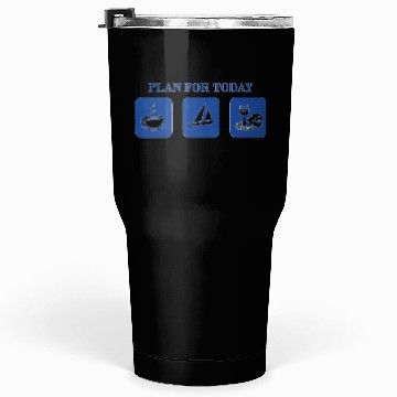 Discover Sail Logo Wine Blue Tumblers 30 Oz