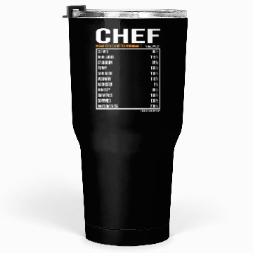 Discover Chef Daily Value funny Chef Tumblers 30 Oz