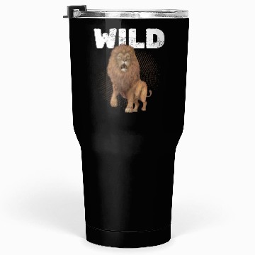 Discover Wild Animal Lion Tumblers 30 Oz