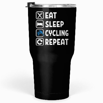 Discover Eat Sleep Cycling Repeat Tumblers 30 Oz