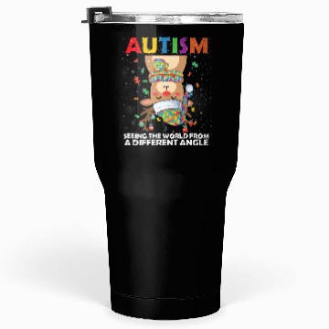 Discover Autism Rudolph Deer Christmas Tumblers 30 Oz