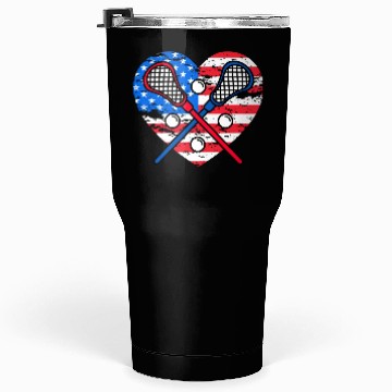 Discover Lacrosse US Flag Tumblers 30 Oz