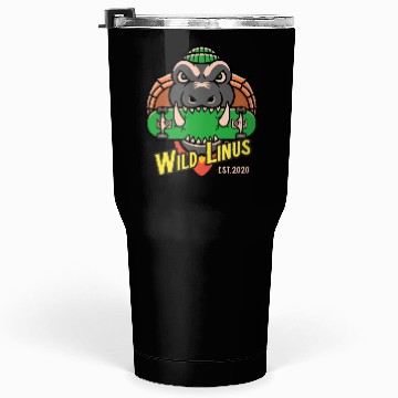 Discover Skating Crocodile by Wild Linus Germany Tumblers 30 Oz