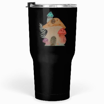 Discover Mushroom house Tumblers 30 Oz