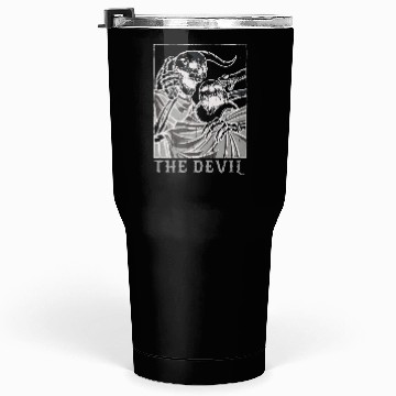 Discover Skeleton Bones Tarot Card Occult Devil Gothic Tumblers 30 Oz