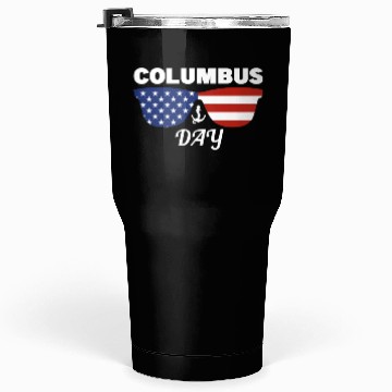 Discover Columbus Day Glasses America Tumblers 30 Oz