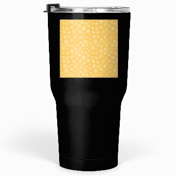 Discover Modern Yellow Snowflakes Pattern Tumblers 30 Oz