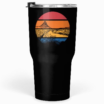 Discover River In Sunset With Mountain Tumblers 30 Oz