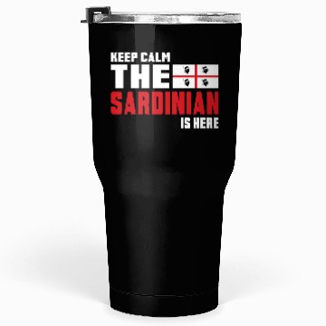 Discover Keep Calm Sardinia flag design Tumblers 30 Oz