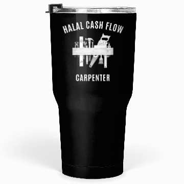 Discover Halal Cash Flow - Carpenter White Tumblers 30 Oz