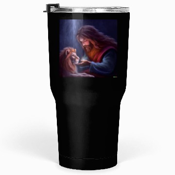 Discover Jesus Feeding Lion Tumblers 30 Oz