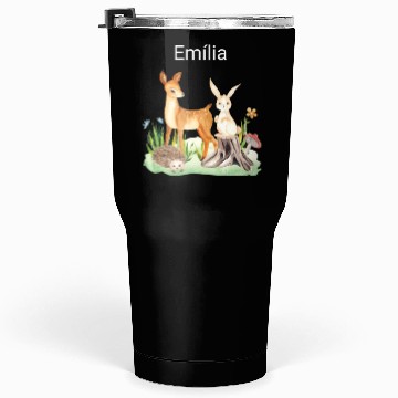 Discover Animal deer rabbit hedgehog Emília Tumblers 30 Oz