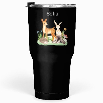 Discover Animal deer rabbit hedgehog Sofia Tumblers 30 Oz
