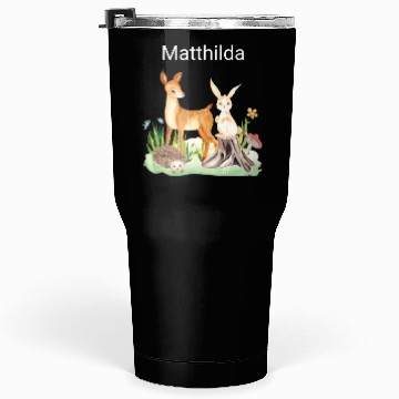 Discover Animal deer rabbit hedgehog Matthilda Tumblers 30 Oz
