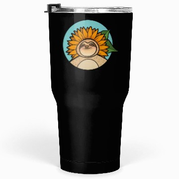 Discover Sloth Flower Tumblers 30 Oz