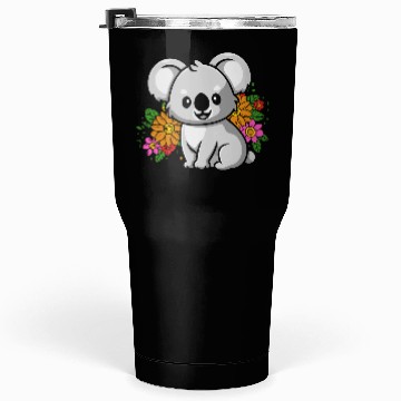 Discover Koala Bear in Flowers Tumblers 30 Oz