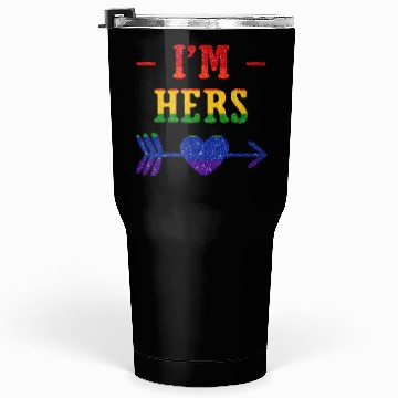 Discover I'm Hers Lesbian Couple Matching Tumblers 30 Oz