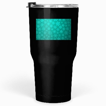 Discover Teal Snowflakes Christmas Pattern Tumblers 30 Oz