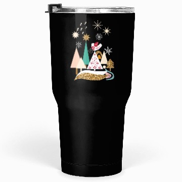 Discover Christmas Winter Scandinavian Trees Snow Tumblers 30 Oz