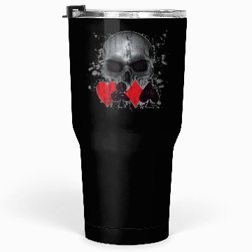 Discover Heavy Metal Punk Poker Skull Tumblers 30 Oz