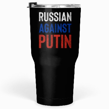 Discover Russian against Putin russia flag grunge Tumblers 30 Oz