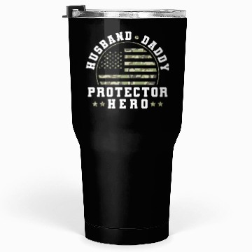 Discover Husband Daddy Protector Hero US Army Veteran Tumblers 30 Oz