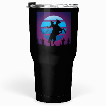 Discover Synthwave Cowboy Rancher Gift Tumblers 30 Oz