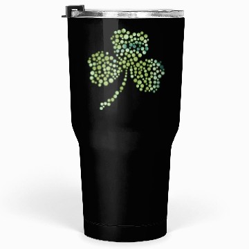 Discover Green tie dye shamrock dots Tumblers 30 Oz